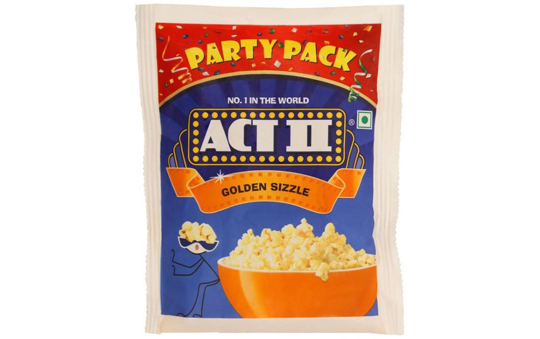 Act II Golden Sizzle Popcorn   Party Pack  150 grams